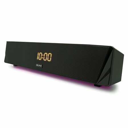 DOLPHIN AUDIO 16-Inch Portable Bluetooth Sound Bar with Alarm and Clock SNB-161R